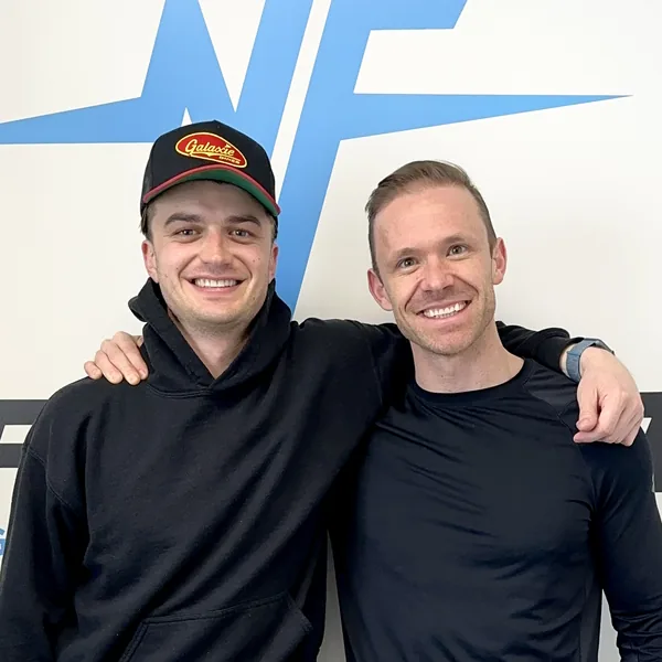 Nathaniel Ernst and Joe Keery at NATEFIT